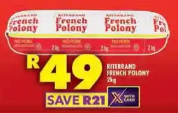 Shoprite Ritebrand french polony offer