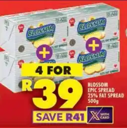 Shoprite Blossom epic spread 25% fat spread offer
