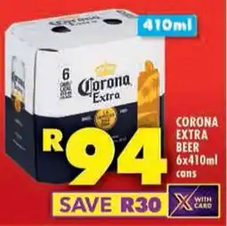 Shoprite Corona extra beer cans offer