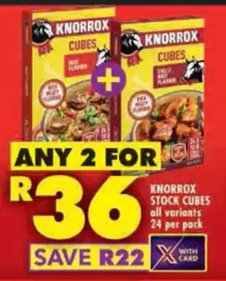 Shoprite Knorrox stock cubes all variants offer