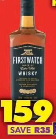 Shoprite Firstwatch imported extra fine whisky offer