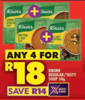 Shoprite Knorr regular/ tasty soup offer