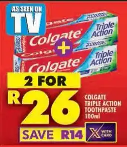 Shoprite Colgate triple action toothpaste offer