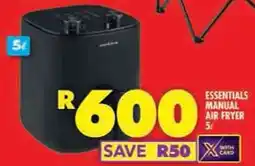 Shoprite Essentials manual air fryer offer
