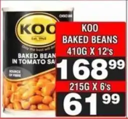Advance Cash n Carry Koo baked beans offer