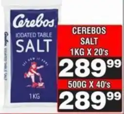 Advance Cash n Carry Cerebos salt offer