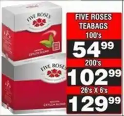 Advance Cash n Carry Five roses teabags offer
