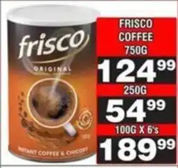 Advance Cash n Carry Frisco coffee offer