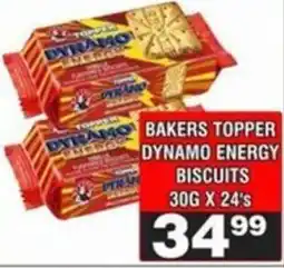Advance Cash n Carry Bakers topper dynamo energy biscuits offer