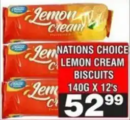 Advance Cash n Carry Nations choice lemon cream biscuits offer