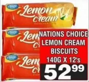 Advance Cash n Carry Nations choice lemon cream biscuits offer