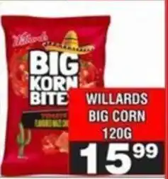 Advance Cash n Carry Willards big corn offer
