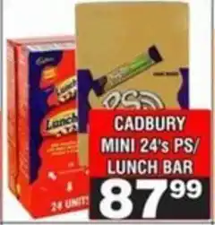 Advance Cash n Carry Cadbury mini ps/ lunch bar offer