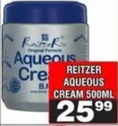 Advance Cash n Carry Reitzer aqueous cream offer