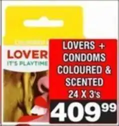 Advance Cash n Carry Lovers + condoms coloured & scented offer