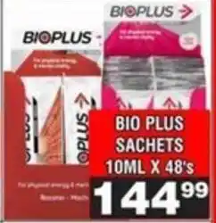 Advance Cash n Carry Bio plus sachets offer
