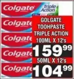 Advance Cash n Carry Colgate toohpaste triple action offer