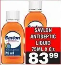Advance Cash n Carry Savlon antiseptic liquid offer
