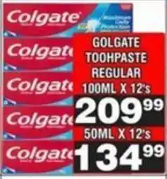Advance Cash n Carry Colgate toohpaste regular offer