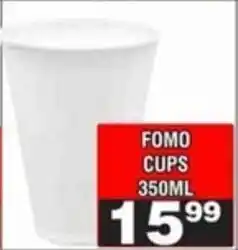 Advance Cash n Carry Fomo cups offer