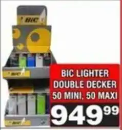 Advance Cash n Carry Bic lighter double decker offer