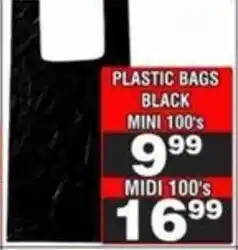 Advance Cash n Carry Plastic bags black mini offer