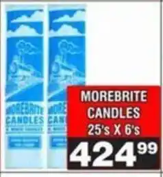 Advance Cash n Carry Morebrite candles offer