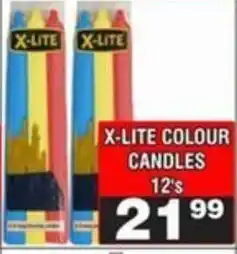 Advance Cash n Carry X-lite colour candles offer
