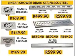 Laduma Hardware catalogue Linear shower drain stainless steel offer