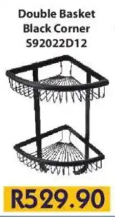 Laduma Hardware catalogue Double Basket Black Corner offer