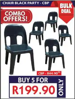 Laduma Hardware catalogue Chair black party offer