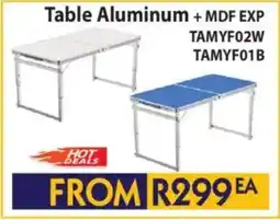 Laduma Hardware catalogue Table Aluminum + MDF EXP offer