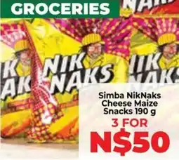 Food Lover's Market Simba NikNaks Cheese Maize Snacks offer