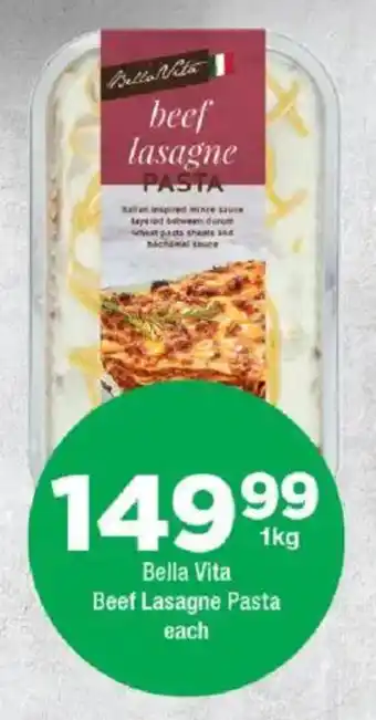 OK Foods Bella Vita Beef Lasagne Pasta offer