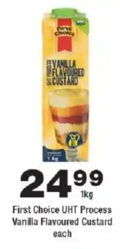 OK Foods First Choice UHT Process Vanilla Flavoured Custard offer