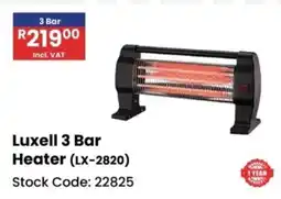 Africa Cash and Carry Luxell 3 Bar Heater offer
