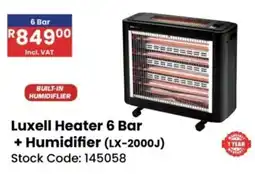 Africa Cash and Carry Luxell Heater 6 Bar + Humidifier offer