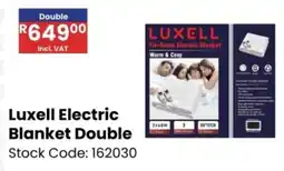 Africa Cash and Carry Luxell Electric Blanket Double offer