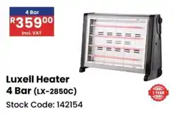 Africa Cash and Carry Luxell Heater 4 Bar offer