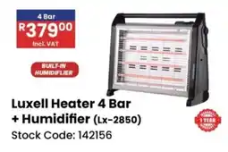 Africa Cash and Carry Luxell Heater 4 Bar + Humidifier offer