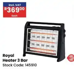 Africa Cash and Carry Royal Heater 3 Bar offer