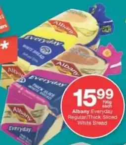 Checkers Albany Everyday Regular/ Thick Sliced White Bread offer