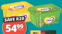 Checkers Flora Light 40%/ Regular 50% Fat Spread offer