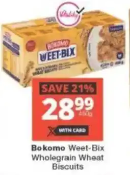 Checkers Bokomo Weet-Bix Wholegrain Wheat Biscuits offer