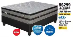 OK Furniture Edblo 152cm Osaka Pillow-Top Base Set offer