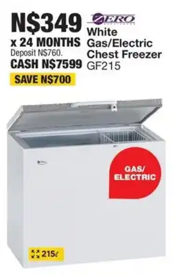 OK Furniture ZERO White Gas/ Electric Chest Freezer offer