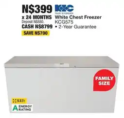 OK Furniture KIC White Chest Freezer offer