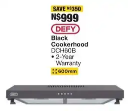 OK Furniture DEFY Black Cookerhood offer
