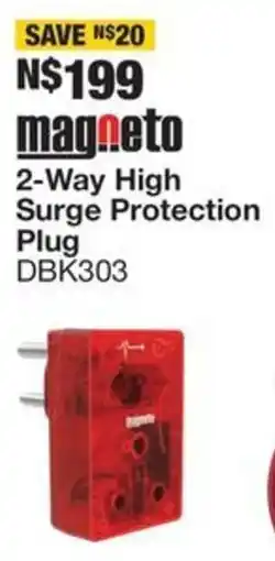 OK Furniture Magneto 2-Way High Surge Protection Plug offer