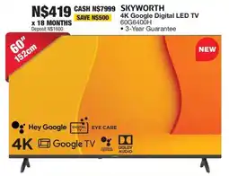 OK Furniture SKYWORTH 4K Google Digital LED TV offer